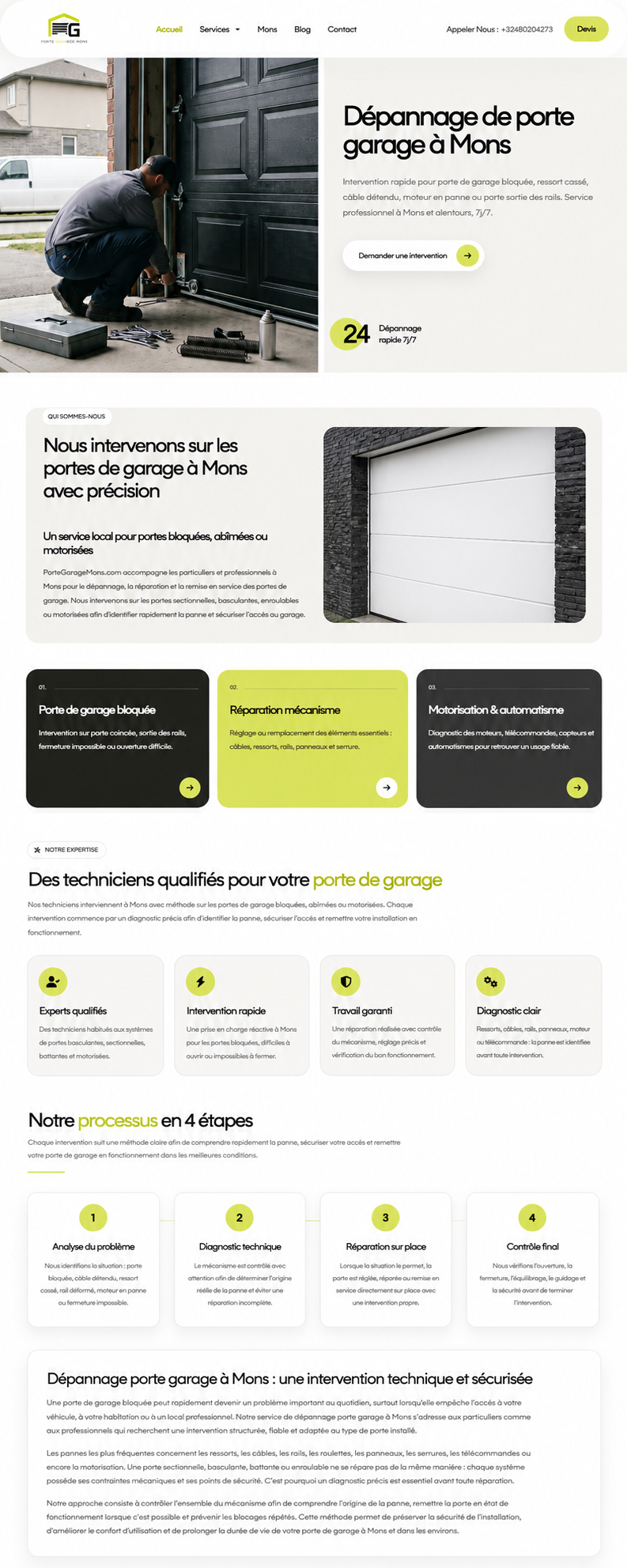 Réalisation d'un site vitrine par SYO WEB