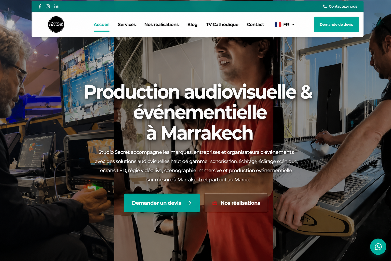 Site web Secret Studio